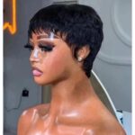 Classy pixie cut fringe wig