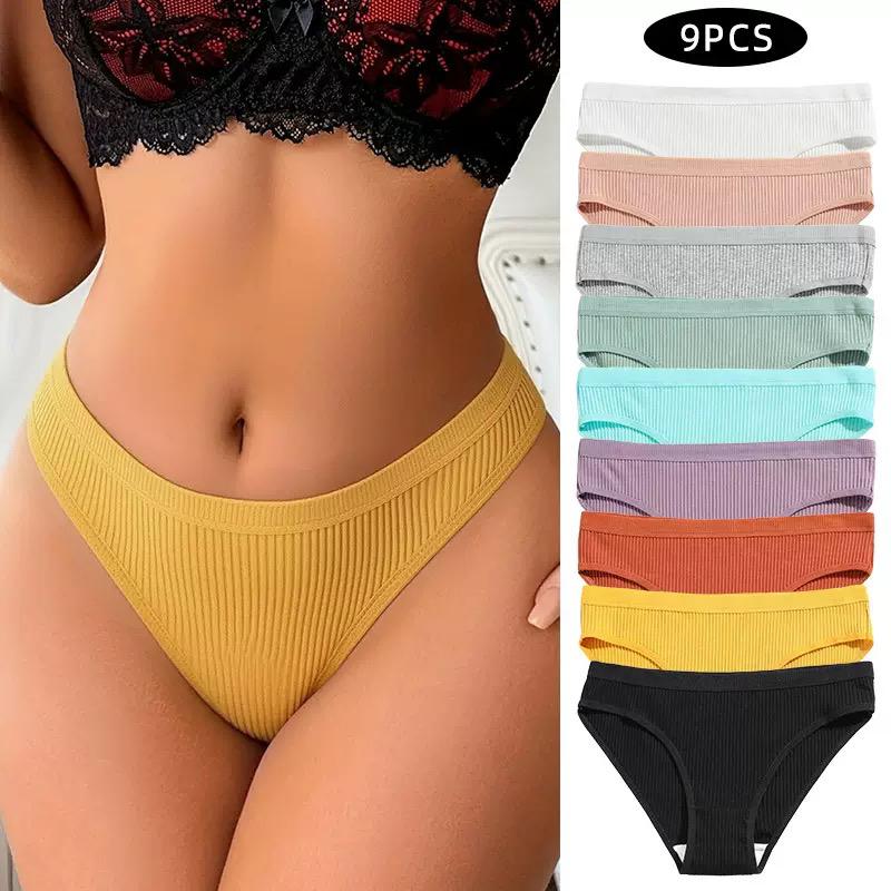 WhatsApp Image 2026-06-08 at 22.57.15 Women's Ribbed Panties Set (9PCS - Image 1