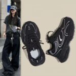 Women Popular niche black dad shoes for women