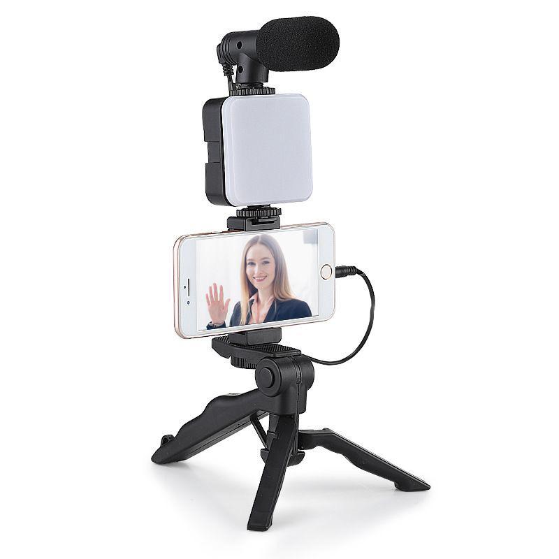 WhatsApp Image 2026-06-21 at 21.04.05 All in one content creator kit phone stand for vlog video streaming with microphone LED light wireless - Image 1