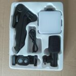 All in one content creator kit phone stand for vlog video streaming with microphone LED light wireless - Image 5