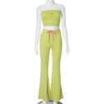 African ,American foreign trade high waisted casual pants two piece set - Image 5