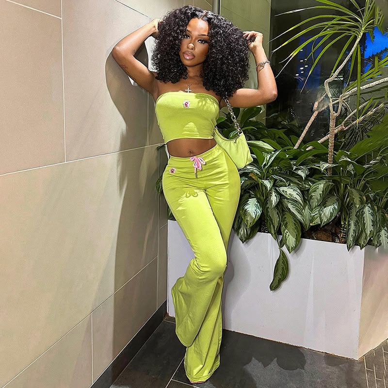 WhatsApp Image 2026-07-15 at 21.43.27 African ,American foreign trade high waisted casual pants two piece set - Image 1