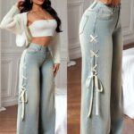 Women fashion denim jean