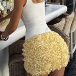 Three dimensional decoration skirt women - Image 2
