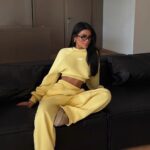 Sweatshirt and long pants two piece set