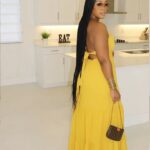 women open back dress