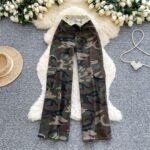 American retro hot girl camouflage